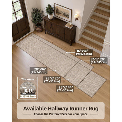 Schmutzfangmatte Innen 91x243cm Beige – Rutschfest & Saugstark