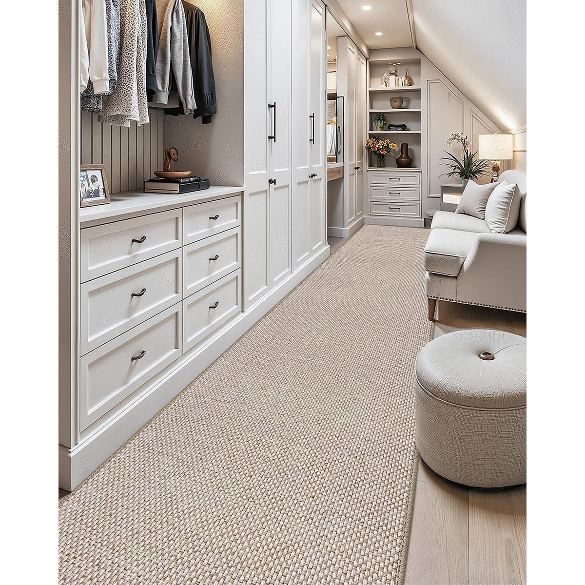 Schmutzfangmatte Innen 91x243cm Beige – Rutschfest & Saugstark