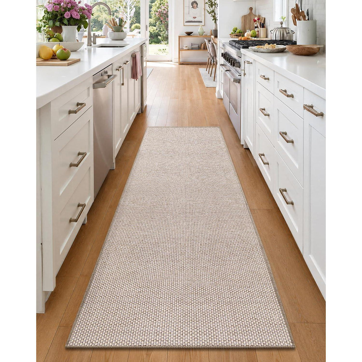 Schmutzfangmatte Innen 91x243cm Beige – Rutschfest & Saugstark