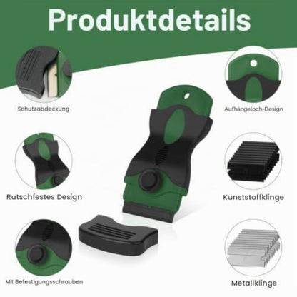 Keramikfeldschaber Set | 2 Stück Schaber für Kochfeld & Backofen