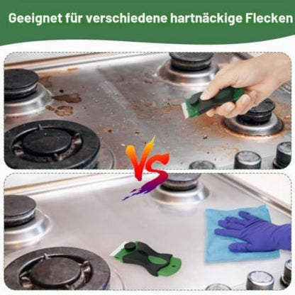 Keramikfeldschaber Set | 2 Stück Schaber für Kochfeld & Backofen