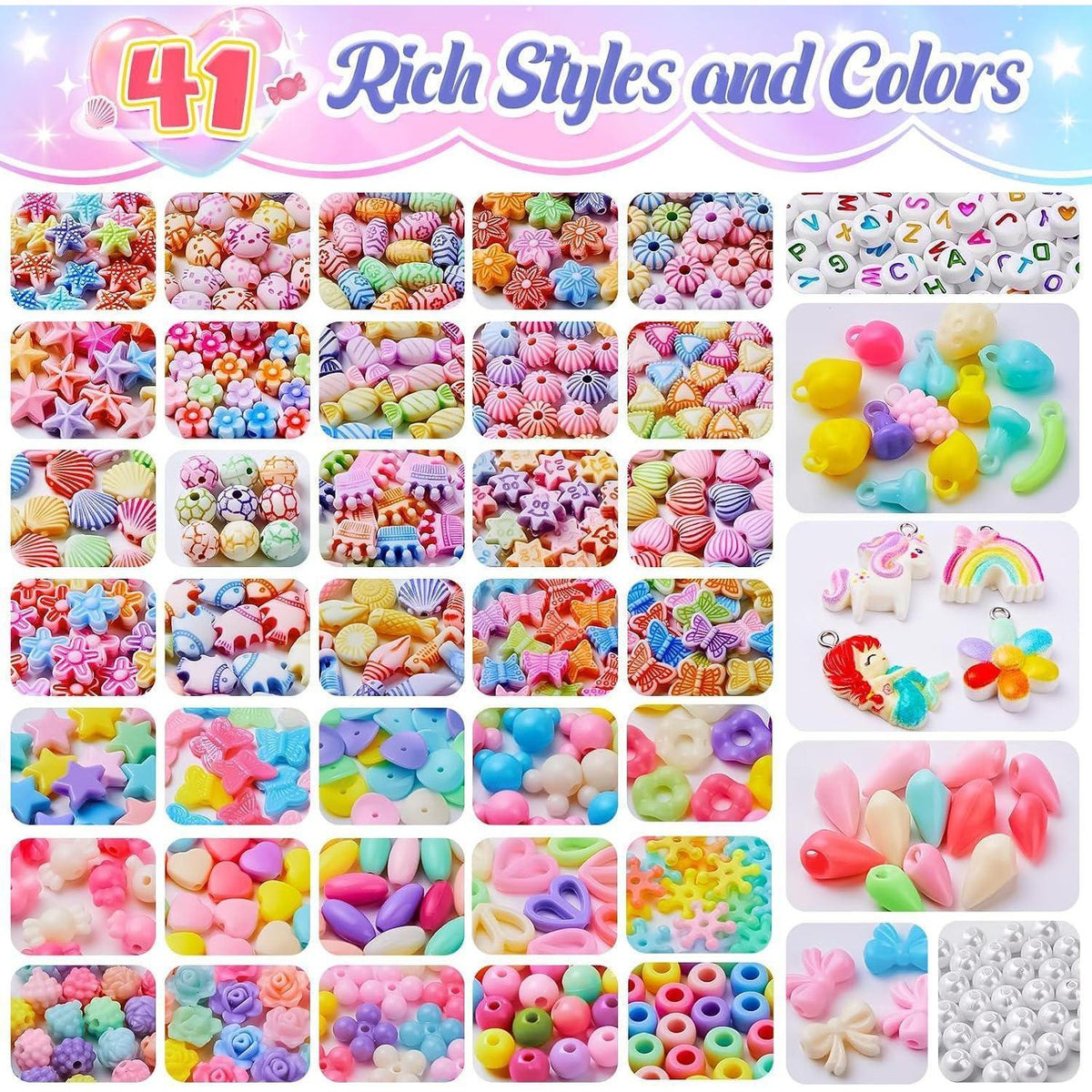 Perlen Set zum Selber Machen für Kinder – DIY Schmuck Basteln