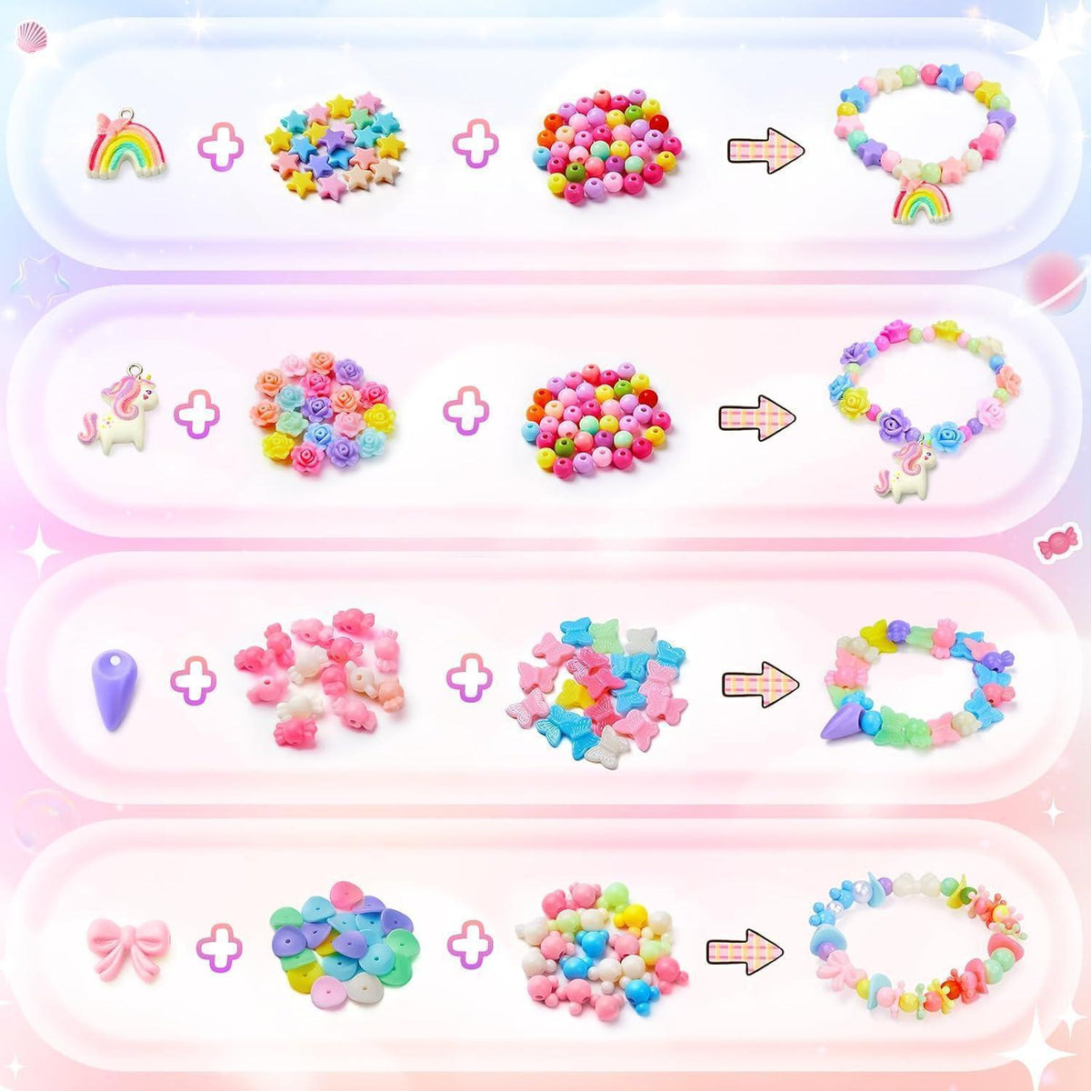 Perlen Set zum Selber Machen für Kinder – DIY Schmuck Basteln