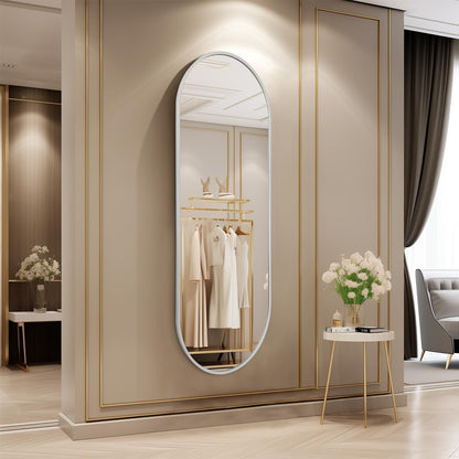 Ovaler Wandspiegel 120x40cm – Moderner Badezimmer Spiegel