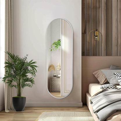 Ovaler Wandspiegel 120x40cm – Moderner Badezimmer Spiegel