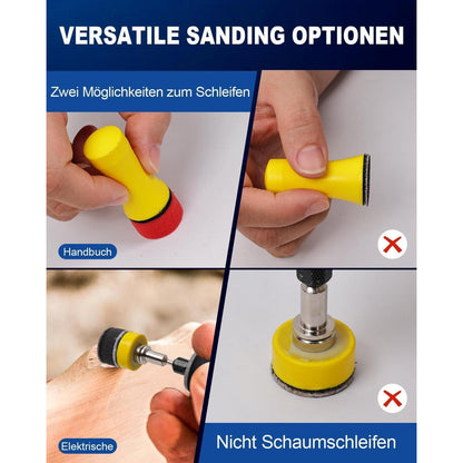 268tlg. Schleifscheiben Set 25mm Klett Nass Trocken für Dremel Zubehör