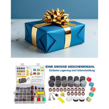 268tlg. Schleifscheiben Set 25mm Klett Nass Trocken für Dremel Zubehör