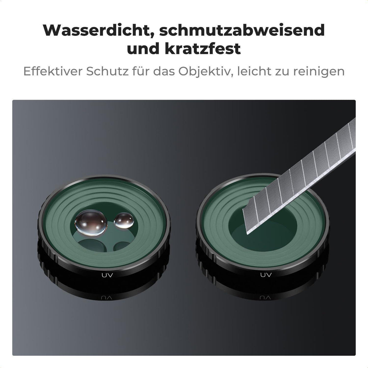 UV-Filter für DJI Osmo Action 5 Pro/4, HD Glas, Objektivschutz
