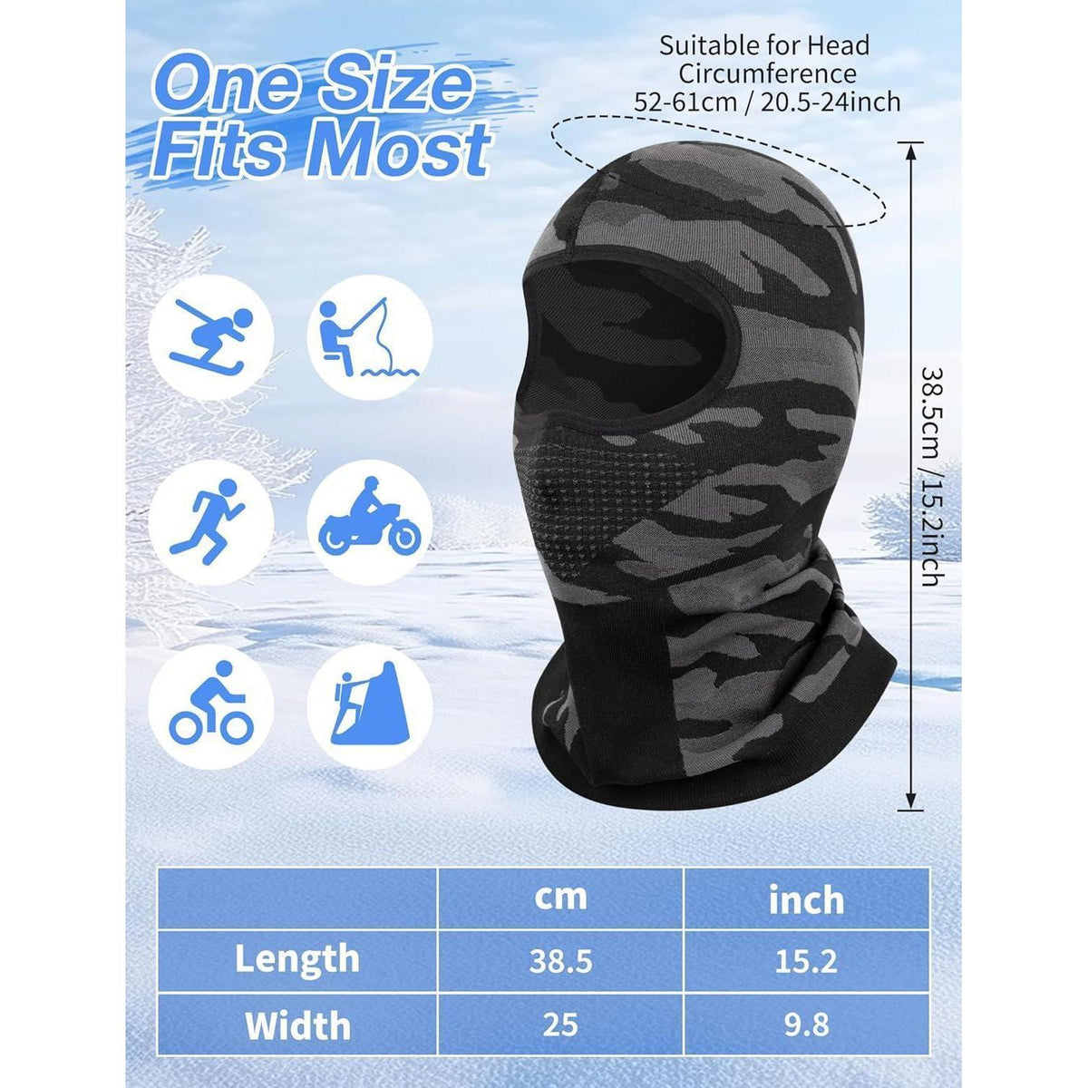 Sturmhaube Fahrrad & Ski – Winddicht, Warm & Atmungsaktiv