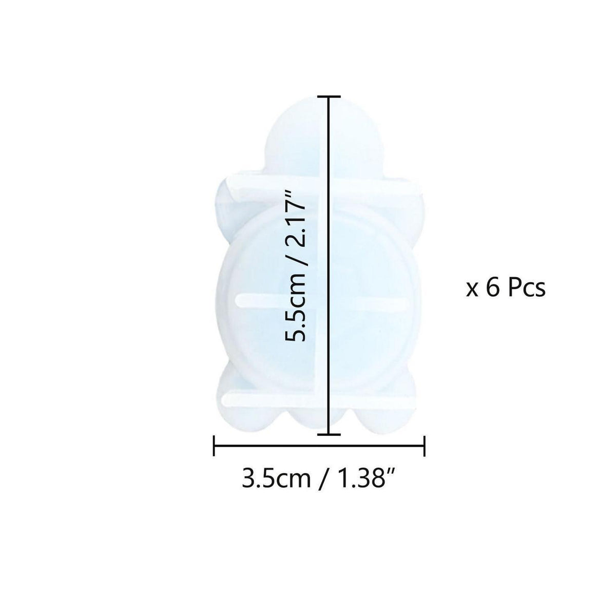 Schildkröten Epoxidharz Form Set | 6 Form Silikon für DIY Schlüsselanhänger