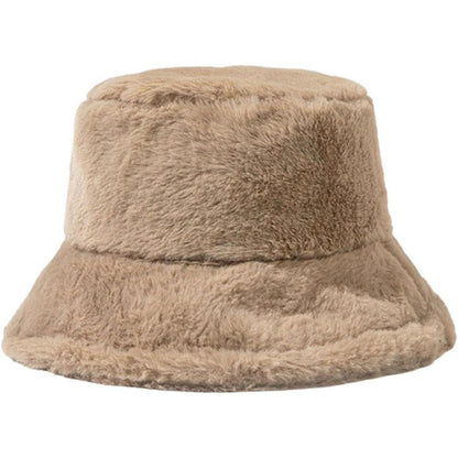 Flauschige Winter Fischerhut Damen – Warm & Bequem Khaki