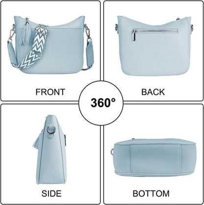 Damen Umhängetasche Crossbody Bag Verstellbar Abnehmbar Schultergurt