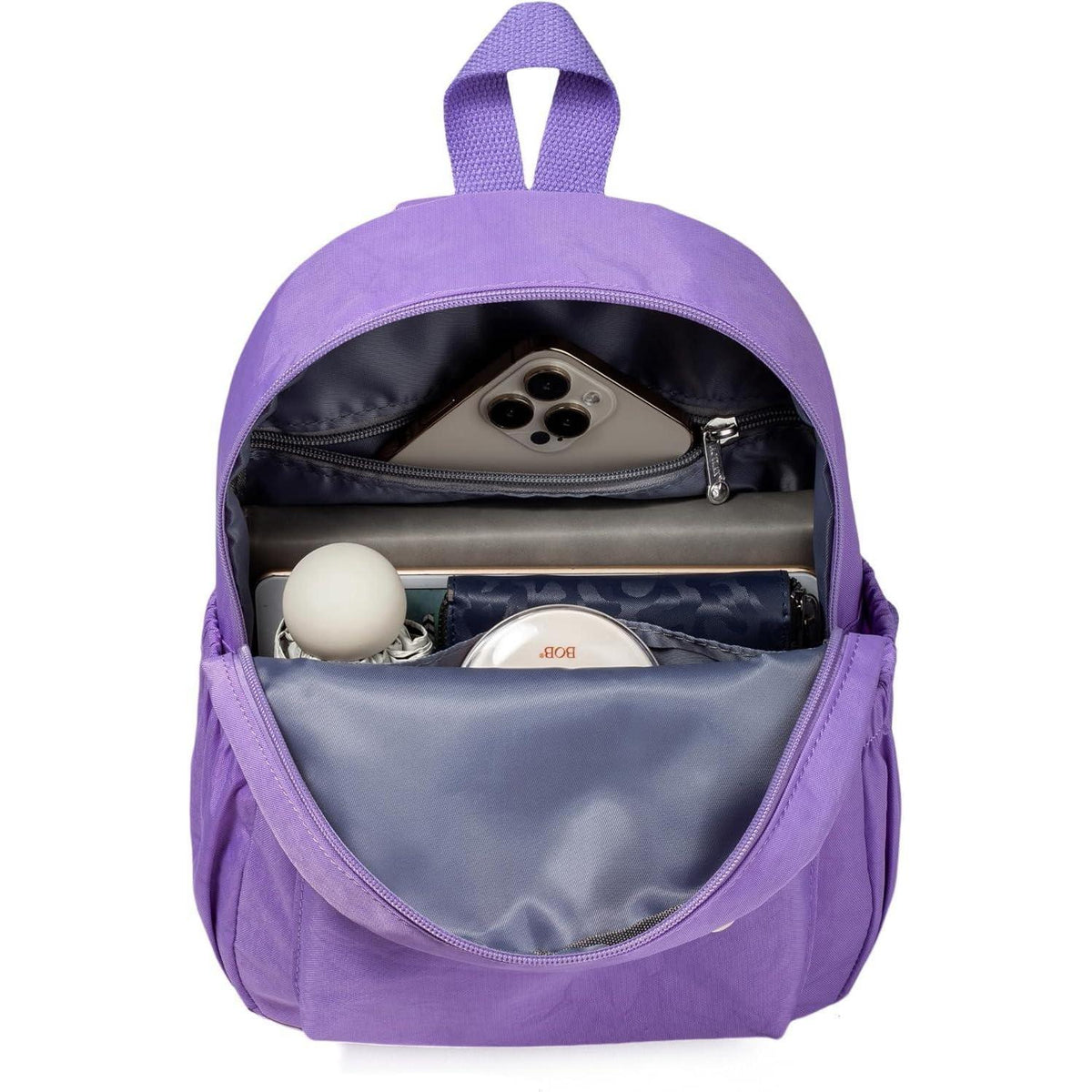 Damen Mini Rucksack Leicht & Kompakt, Hellviolett
