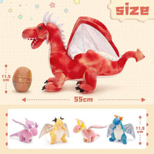 XXL Drache Kuscheltier 55cm mit Babys – Plüschtier Geschenk