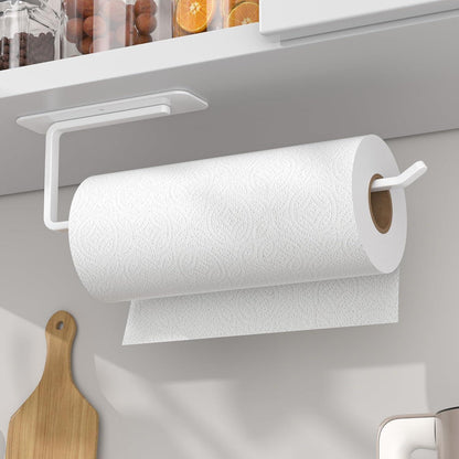 Küchenrollenhalter ohne Bohren, selbstklebend, weiß
