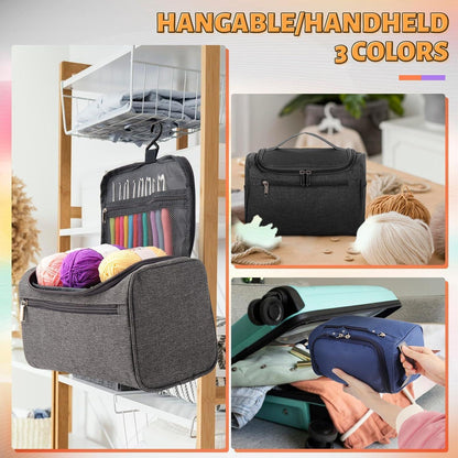 Häkelset für Anfänger mit 12 Garnen und ergonomischen Nadeln