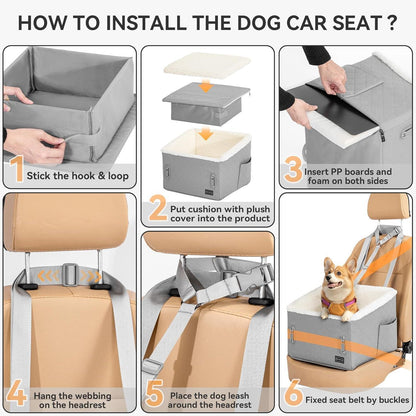 Hunde Autositz erhöht – Sicher & Komfortabel für kleine Hunde