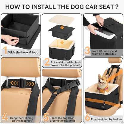 Hunde Autositz erhöht – Sicher & Komfortabel für kleine Hunde