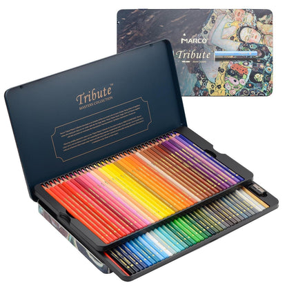 72-farbige Aquarellstifte Set mit Pinsel & Spitzer