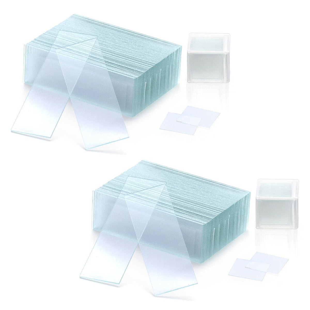 Objektträger & Deckgläser Set für Mikroskopie