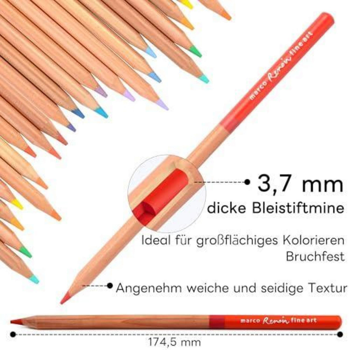 120 Buntstifte Set für Erwachsene – Professionelle Ölfarbstifte