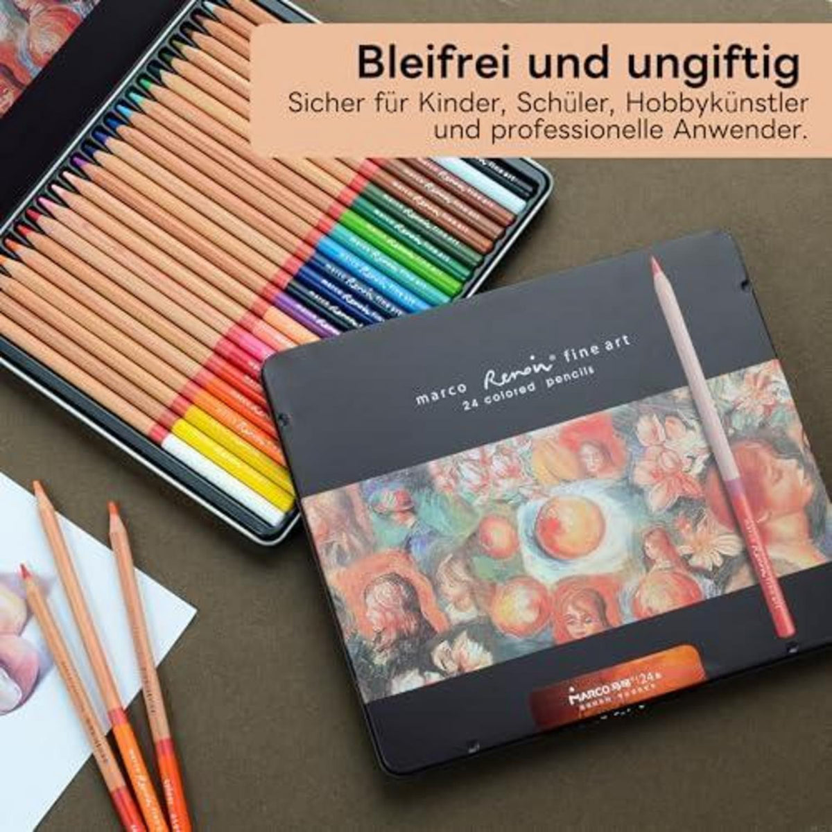 120 Buntstifte Set für Erwachsene – Professionelle Ölfarbstifte