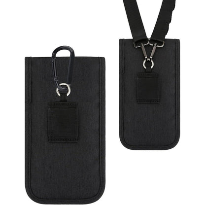 Handytasche Universal 6,9 Zoll Nylon mit Schultergurt Schwarz