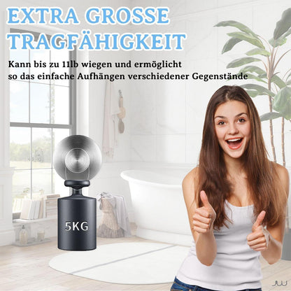 4x Edelstahl Saugnapf Haken - Handtuchhalter Bad Küche