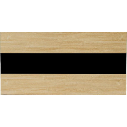 Esszimmergruppe Eiche-Schwarz 140cm mit 6 Grau Stühlen
