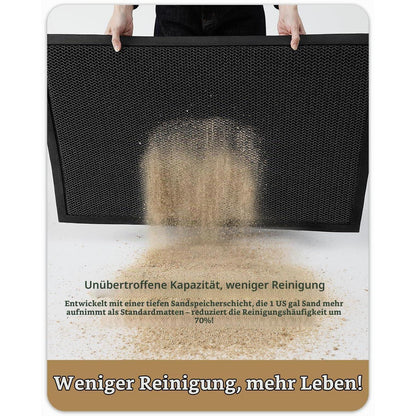 Fußmatte außen Schwarz Grau 90x150 cm – Schmutzfangmatte für Haus & Terrasse