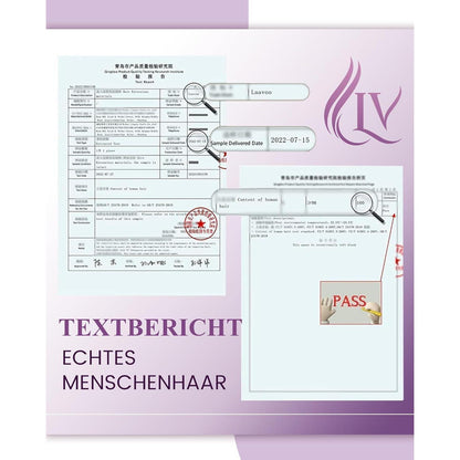 Echthaar Tressen mit Micro Rings - Braun #2 - 50g - 50cm