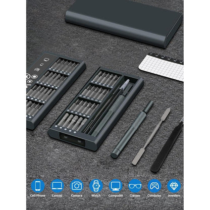 Präzisions-Schraubendreher Set 47 S2 Bits für Handy, Laptop, Brillen