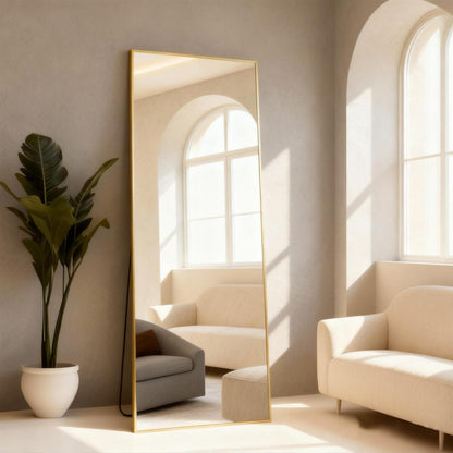 Großer Standspiegel 165x60cm mit Goldrahmen – Wand & Boden