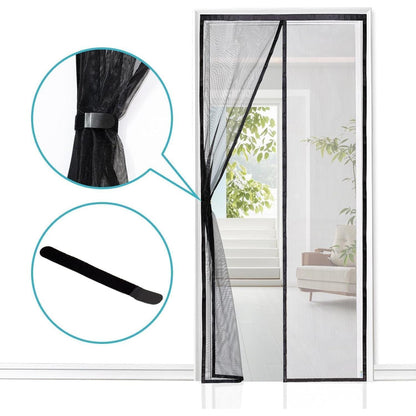 Magnetischer Insektenschutz für Balkontür 95x200cm Schwarz
