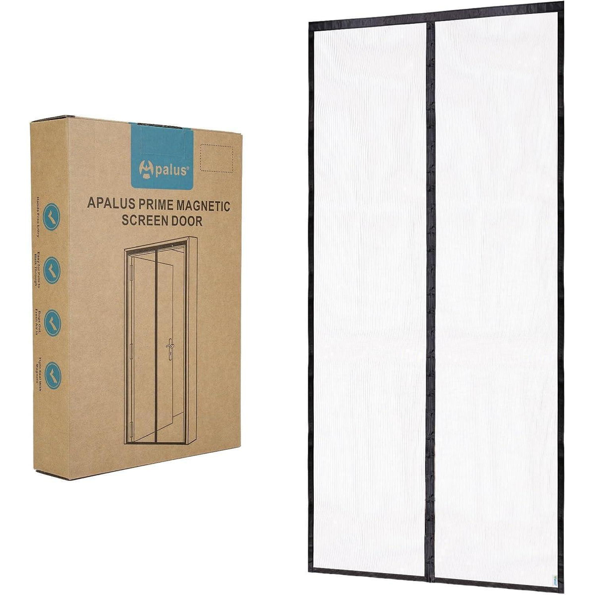 Magnetischer Insektenschutz für Balkontür 95x200cm Schwarz