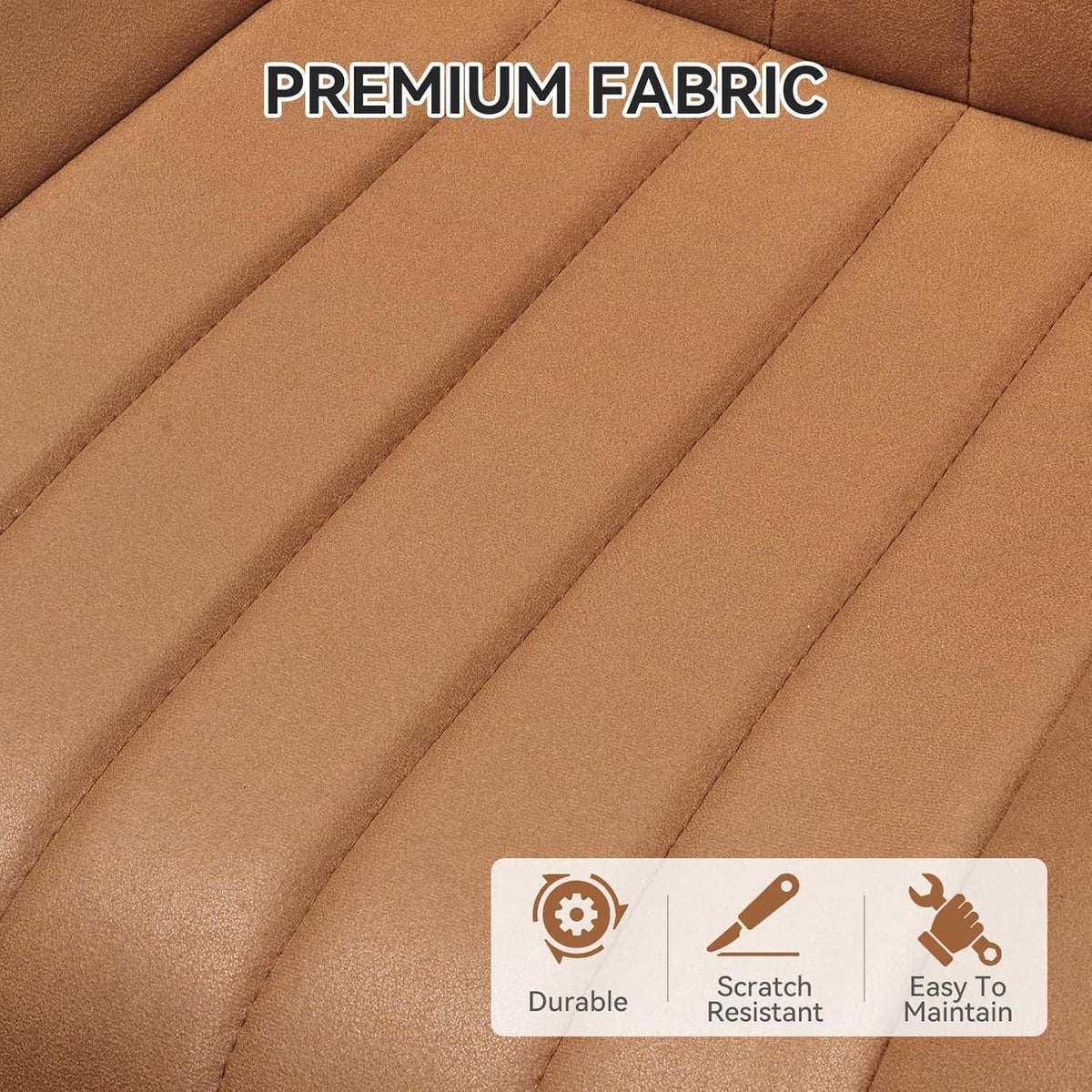 Esszimmerstühle 4er Set | Braun | Polsterstühle mit Sitzkissen