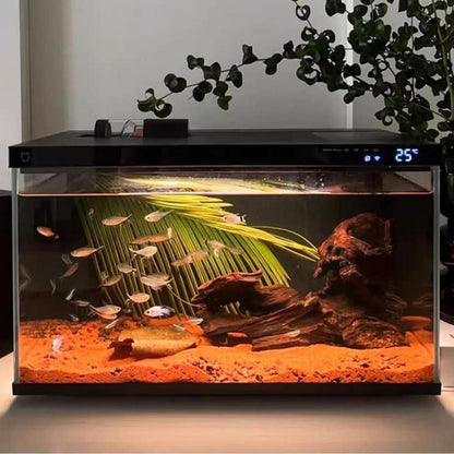 Schwarzer Aquarium Hintergrund – Statisch Haftend 30x200cm