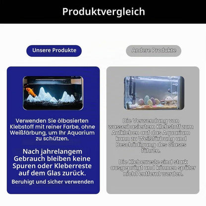 Schwarzer Aquarium Hintergrund – Statisch Haftend 30x200cm