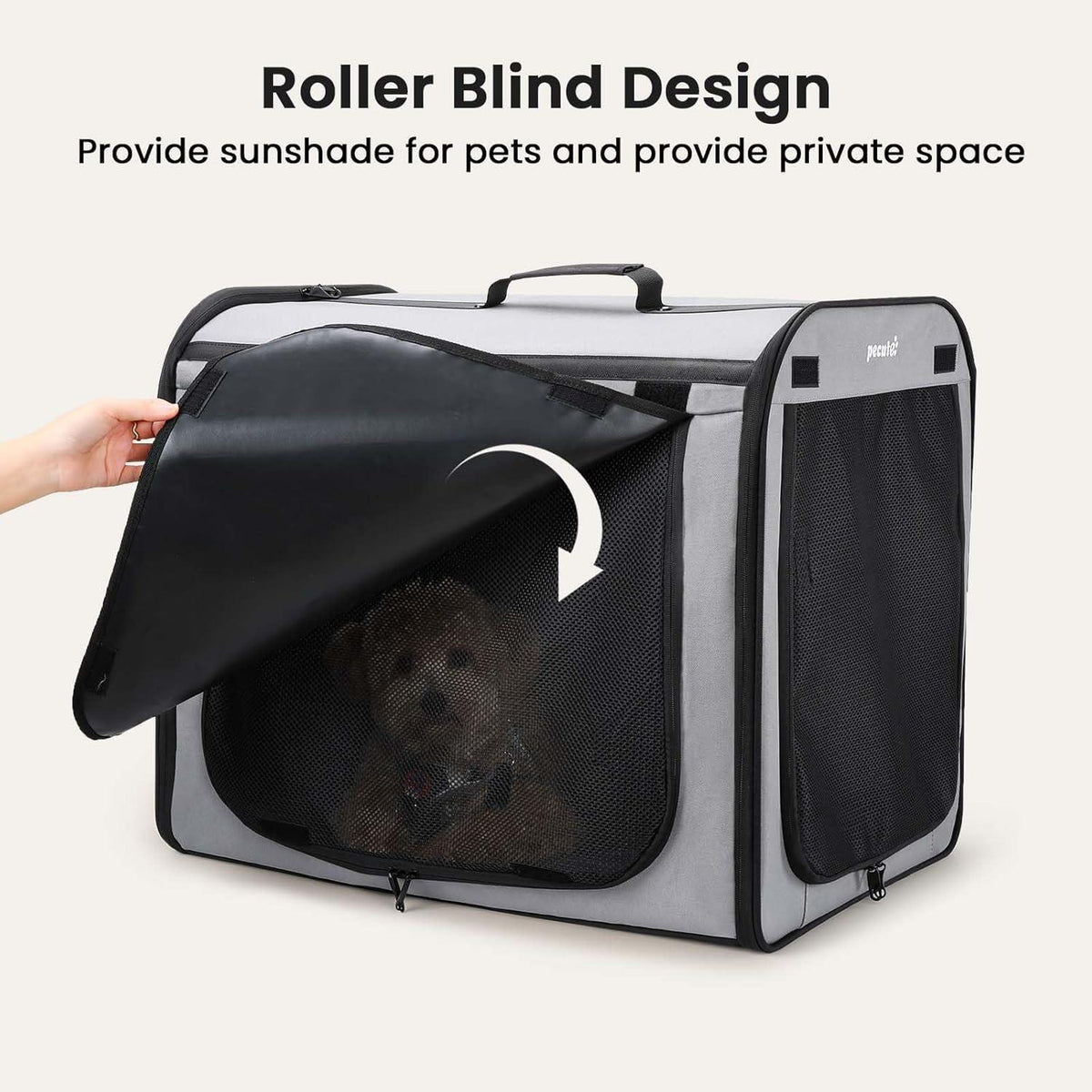 Faltbare Hundetransportbox 61x52x45cm – Stabil & Atmungsaktiv