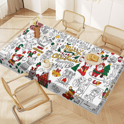 Weihnachten Ausmal Tischdecke 183x86cm – Bastelposter & Aktivität