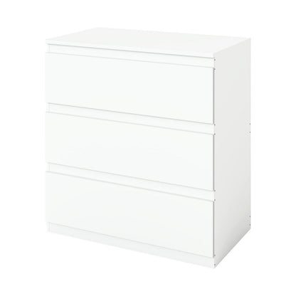 Weißer Kommodenschrank 70cm mit 3 Schubladen