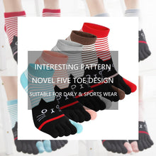 Damen Zehensocken Baumwolle – 5 Finger Socken, Bunt & Verspielt