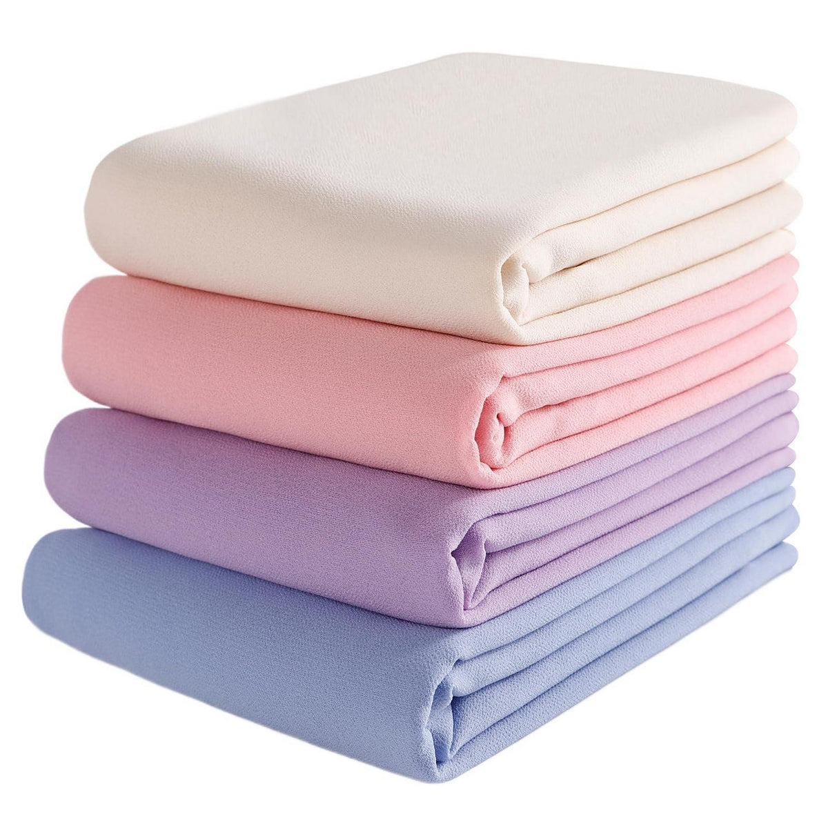 Chiffon Hijab Schals Damen 4er Set Premium Weich Mixcolor Geschenkbox