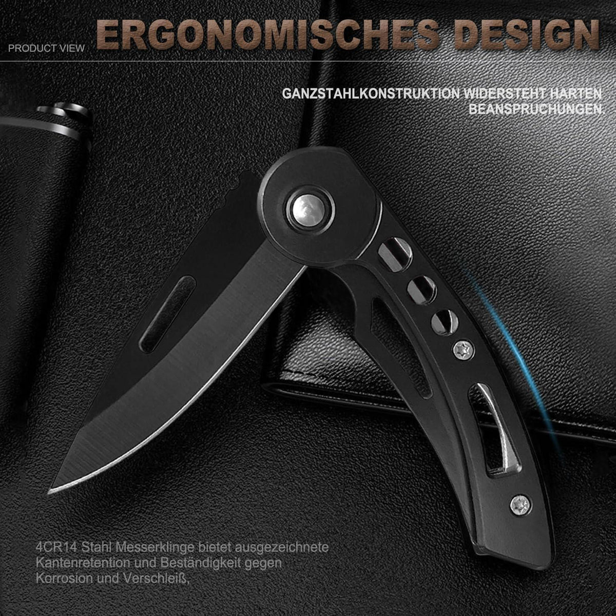 Mini Klappmesser Edelstahl – Zweihand Messer für Alltag & Outdoor
