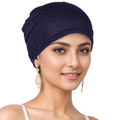Chemo Mütze Baumwolle Bambus für Haarausfall, weich & atmungsaktiv