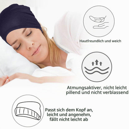 Chemo Mütze Baumwolle Bambus für Haarausfall, weich & atmungsaktiv