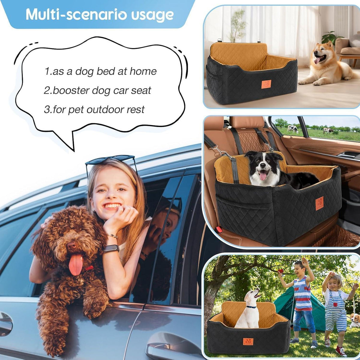 Hundesitz Auto – Komfortabler Autositz für Hunde bis 22kg