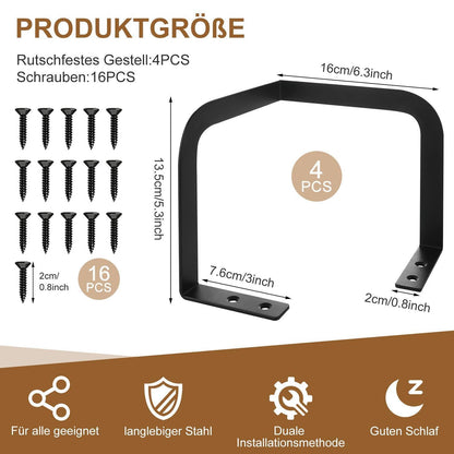 Matratzenverbinder Set 4er-Pack – Stabilisatoren für Bett & Matratze