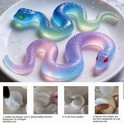 Silikonform Schlange 3D – Gießform für Epoxidharz & Co.