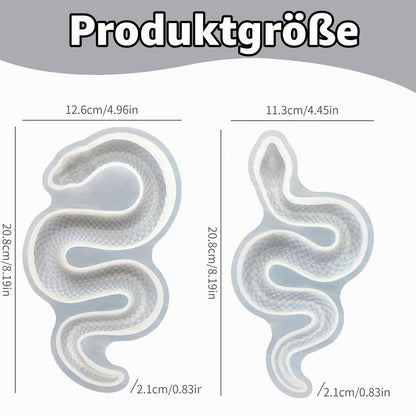 Silikonform Schlange 3D – Gießform für Epoxidharz & Co.